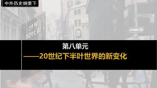 世界殖民体系的瓦解与新兴国家的发展 高中历史课件  第21课 