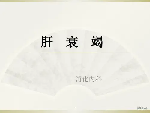 肝功能衰竭诊疗PPT课件