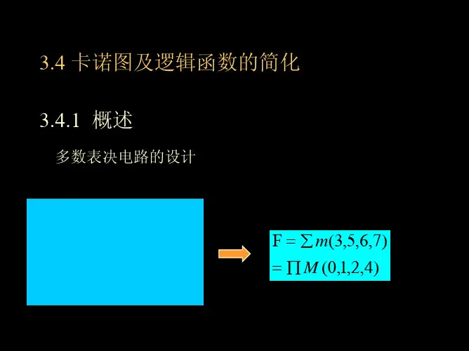 3.4-3.6(卡诺图及化简)