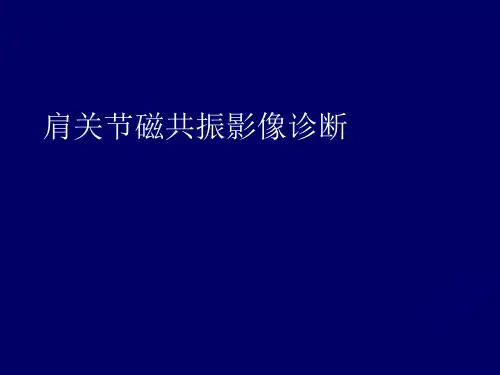 肩关节MRI影像诊断ppt课件