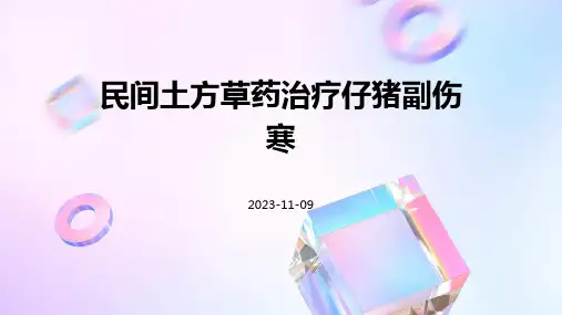 民间土方草药治疗仔猪副伤寒