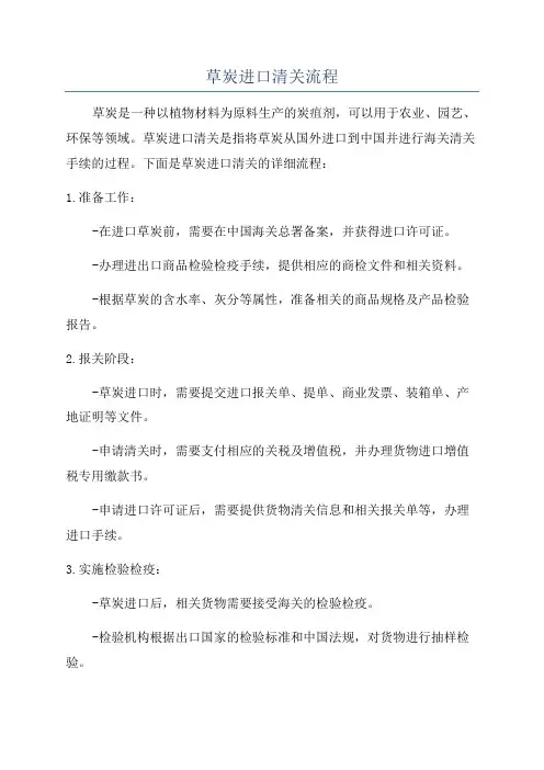 草炭进口清关流程