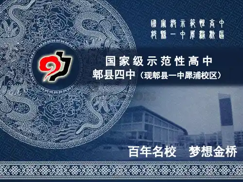 郫县四中招生宣传PPT