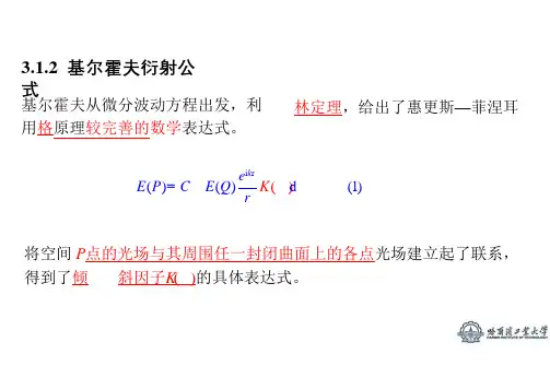 02-31.2 基尔霍夫衍射公式