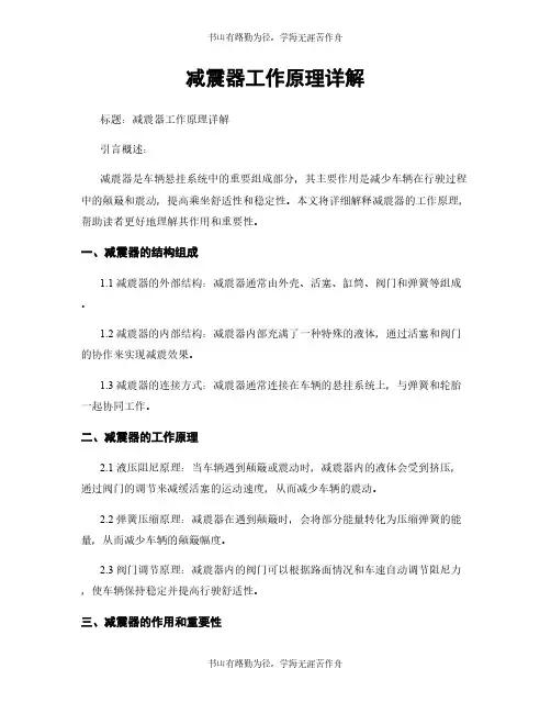 减震器工作原理详解