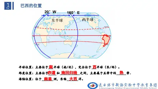 人教版七年级下册地理第九章第二节巴西优秀PPT(28张)