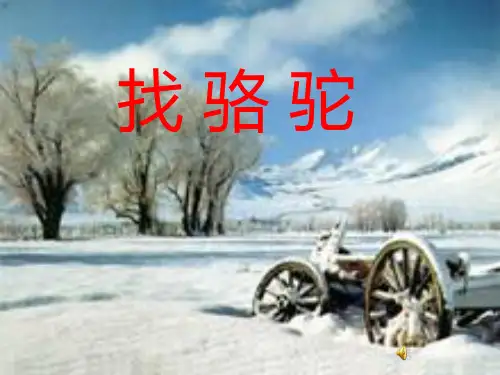 部编版三年级上册语文《找骆驼》教学PPT课件说课教学