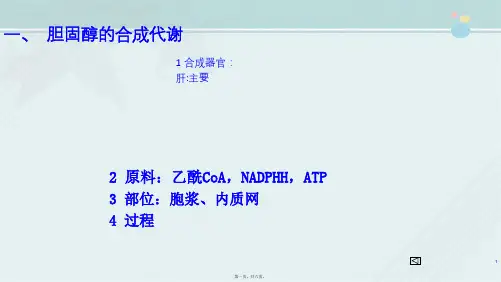 药品生物技术《17胆固醇的代谢》