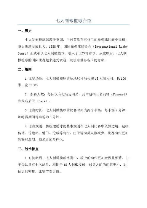 七人制橄榄球介绍