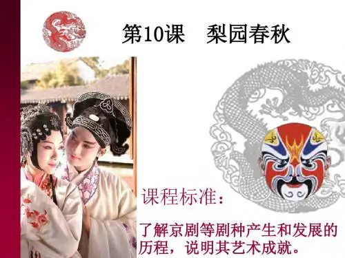 岳麓版高中历史必修三第二单元第10课《梨园春秋》经典课件(43张)(共43张PPT)