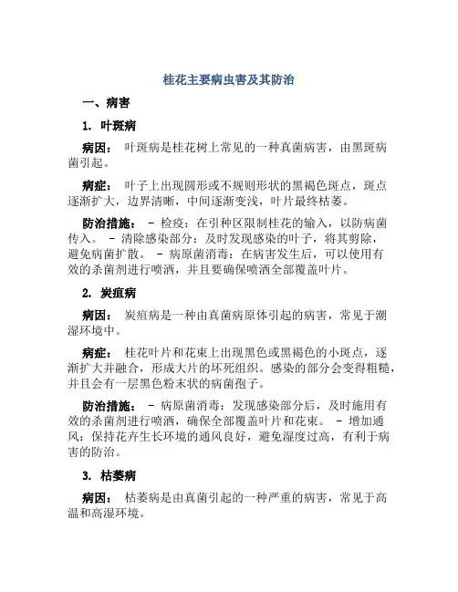 桂花主要病虫害及其防治
