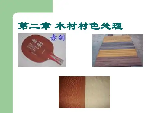 木材改性 第二章(木材材色处理)