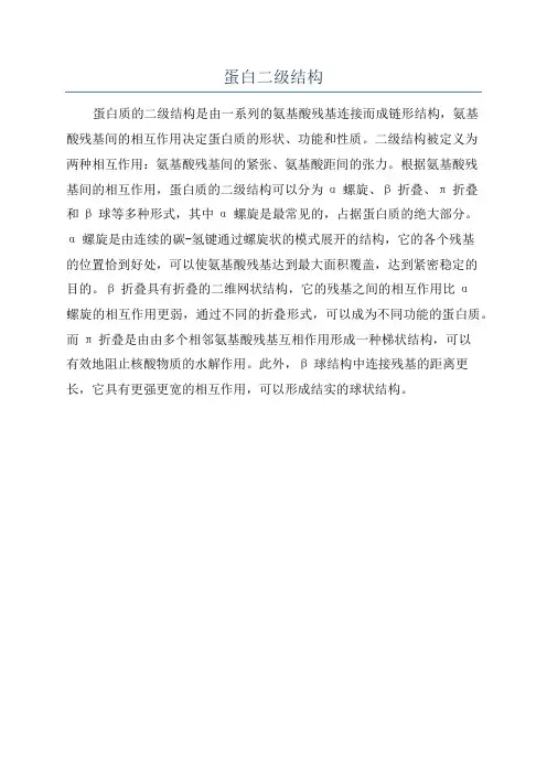 蛋白二级结构