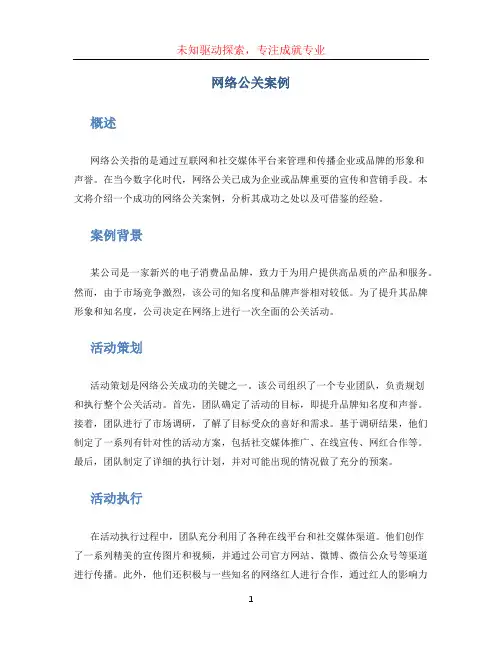 网络公关案例 (2)