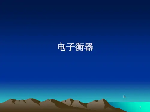 《电子衡器学习》PPT课件