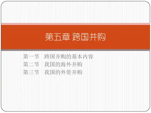 【优质】跨国并购PPT资料