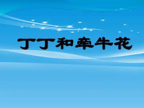 《丁丁和牵牛花》PPT【品质课件PPT】