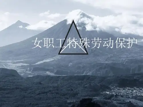女职工特殊劳动保护  ppt课件