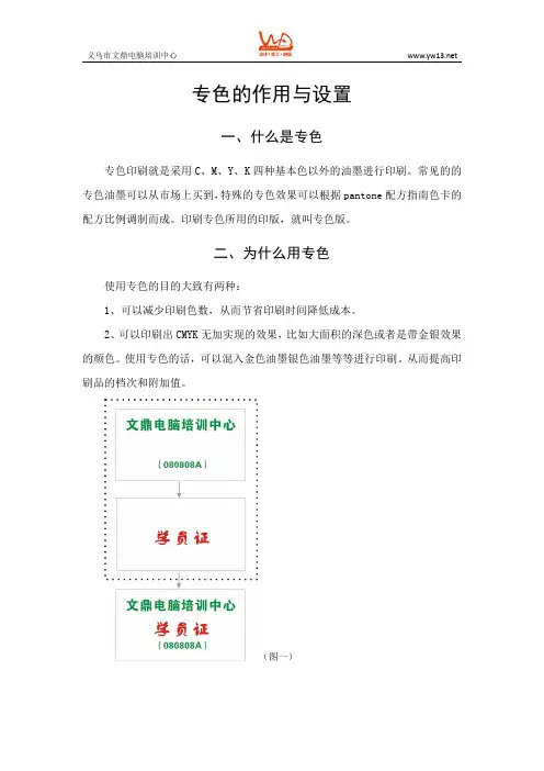 专色的作用与设置方法