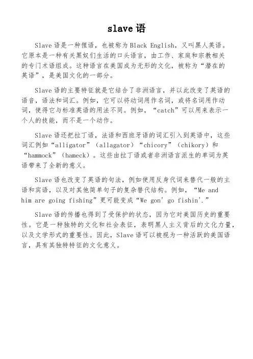 slave语