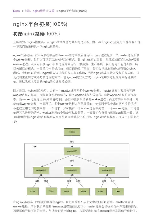Nginx 中文手册-从入门到精通 文档