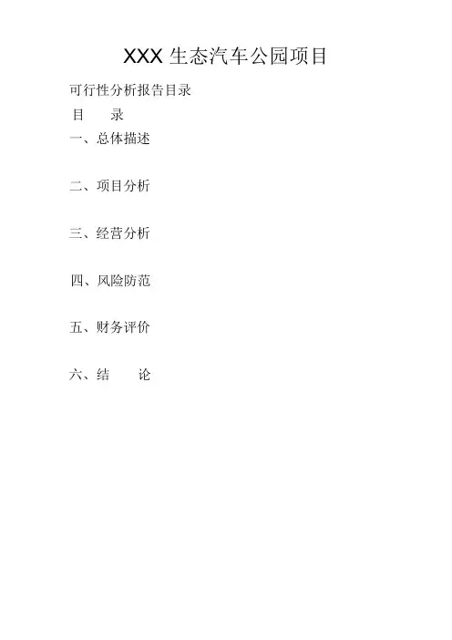 赛道的可行性报告