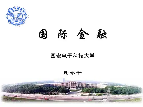 西电国际金融实务选修课第一章外汇与汇率