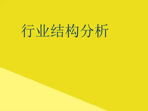 行业结构分析PPT资料(正式版)