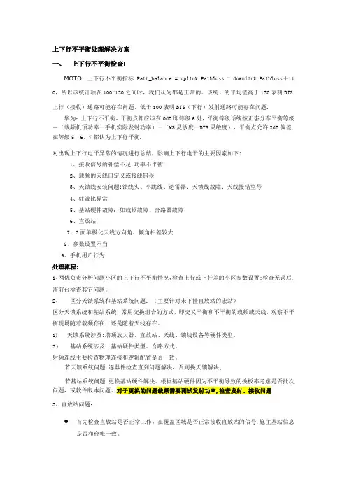 上下行不平衡处理解决方案