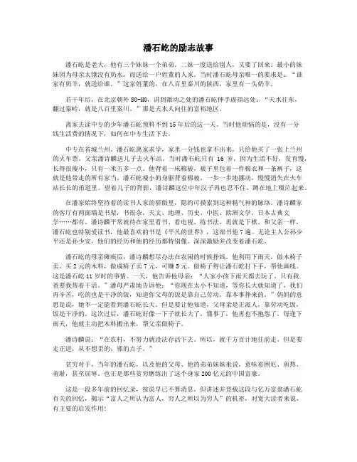 潘石屹的励志故事