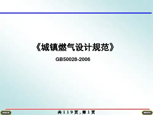 城镇燃气设计规范