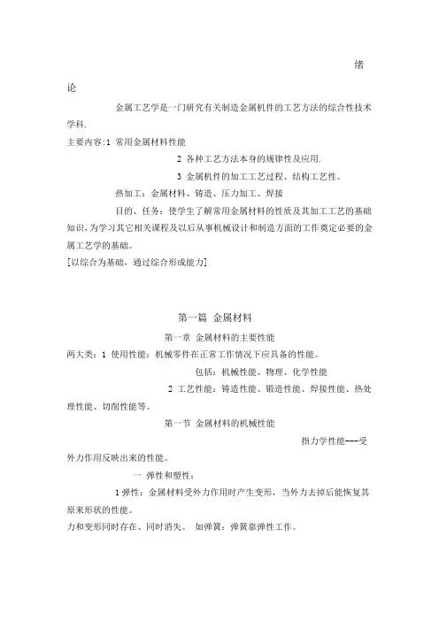 金属工艺学