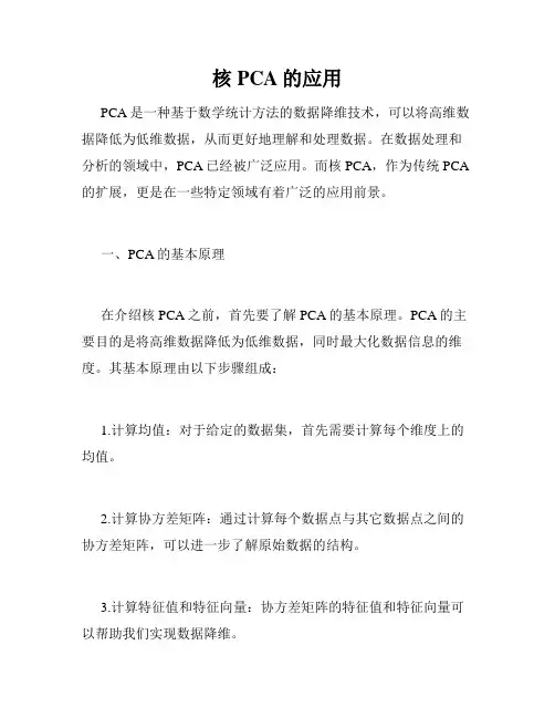 核PCA的应用