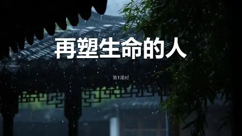 部编版七年级语文上册《再塑生命的人》PPT精品课件