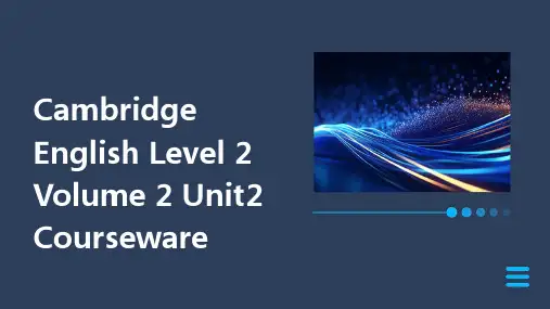 剑桥英语二级下册unit2课件