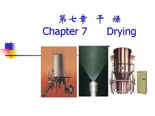 第七章  干  燥共96页PPT资料