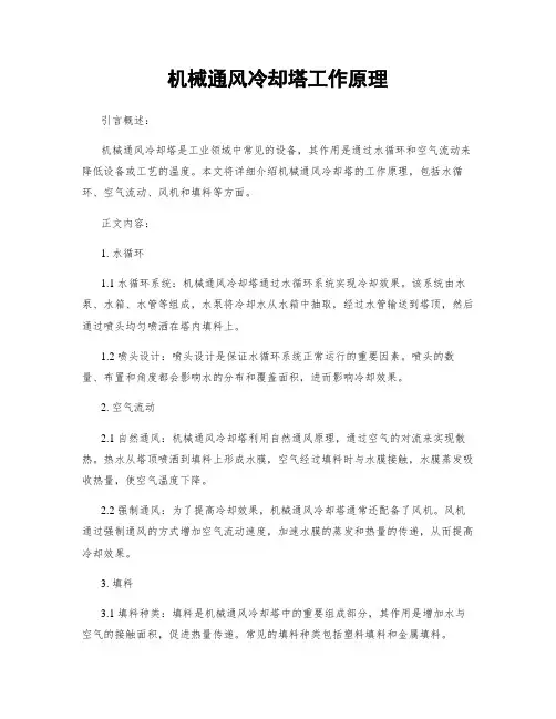 机械通风冷却塔工作原理 (2)