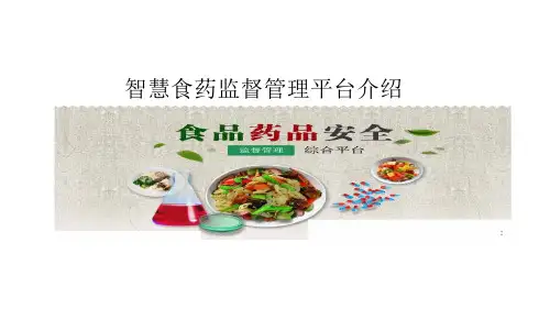 ”智慧食药“监督管理平台解决方案(药品监管、食品监管、智慧药监)
