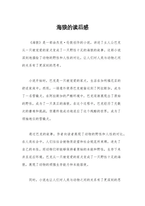 海狼的读后感
