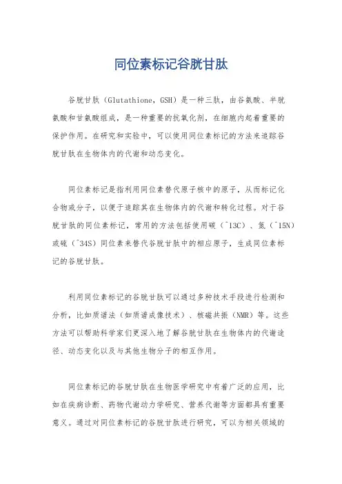 同位素标记谷胱甘肽