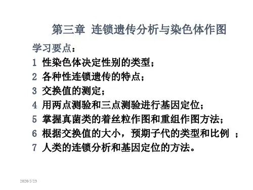 连锁遗传分析和染色体作图 - PowerPoint  Presentation