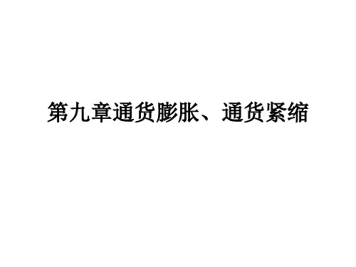 货币银行学(第三版)PPT第九章通货膨胀、通货紧缩