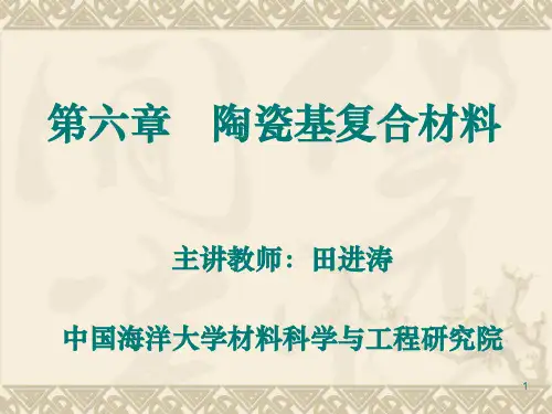 复合材料第六章陶瓷基复合材料-陶瓷基复合材料的制备工艺