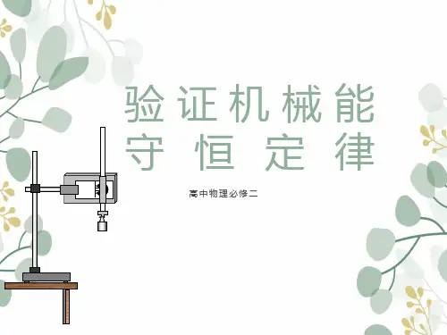 物理必修二实验：验证机械能守恒定律
