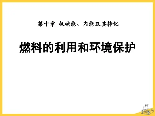 北师大版物理九年级第十章第6节《燃料的利用和环境保护》ppt课件