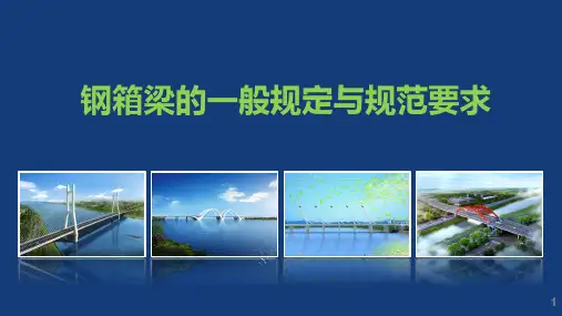 钢箱梁的一般规定与规范要求-获奖版PPT课件