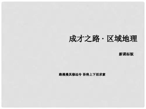 高中地理 区域地理 第2单元 世界地理 第4讲 亚洲课件