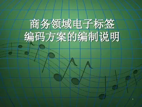 商务领域电子标签编码方案编制详细说明