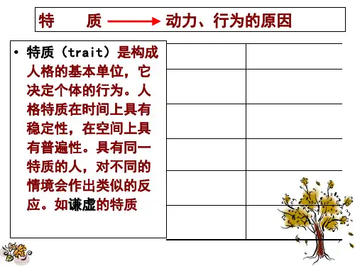 人格特质论