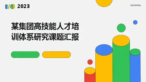 某集团高技能人才培训体系研究课题汇报